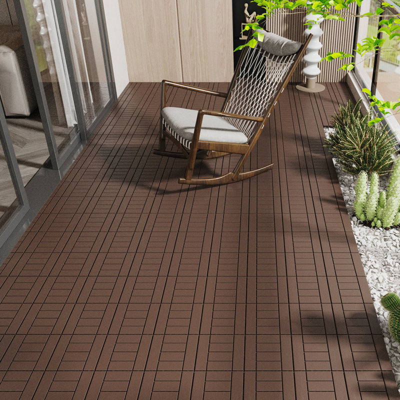 Patio Deck Tiles, Brown