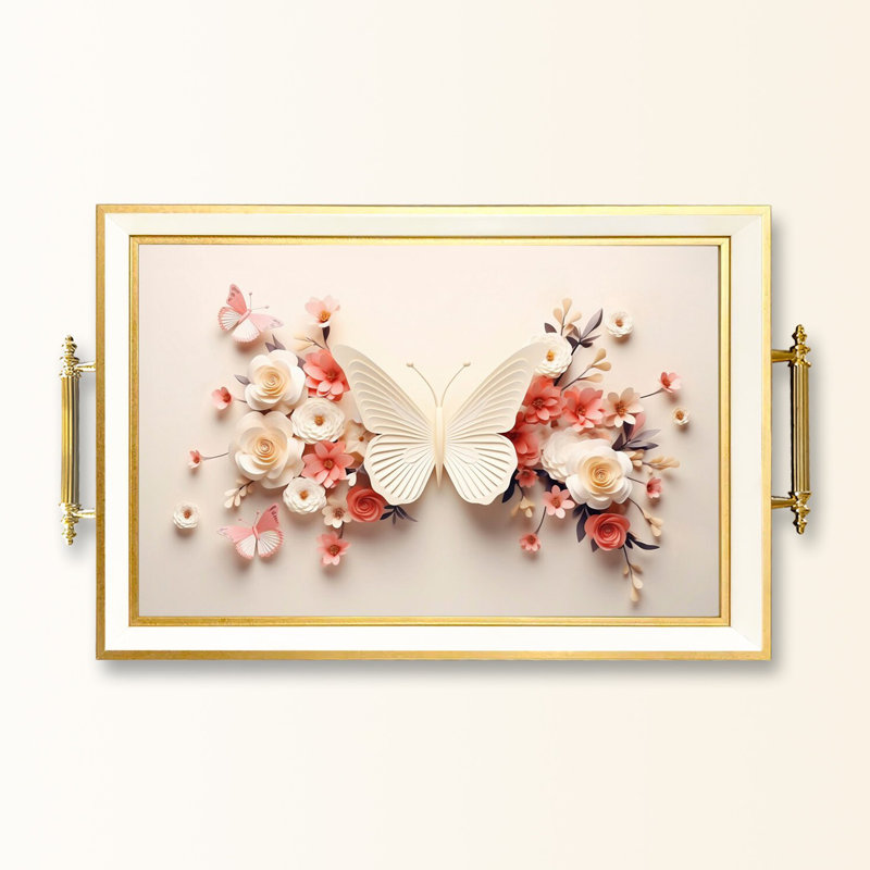 Elegant Glass Tray, 19.7 x 11.4 x 1.4 inches | 100% Durable Glass Construction | Easy to Clean with Damp Cloth | Ideal for Serving, Decorative Display, and Organizing | Stylish Addition to Home Décor
