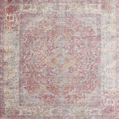 Tapis de zone rose contemporaine