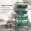 Meuble de jardin vertical vert sauge, 4 niveaux, 30 x 31 x 63,75 pouces, structure en acier et jardinières en plastique