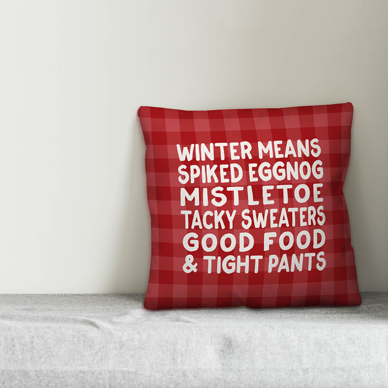 Plaid Pillow Cover, 20" x 20"