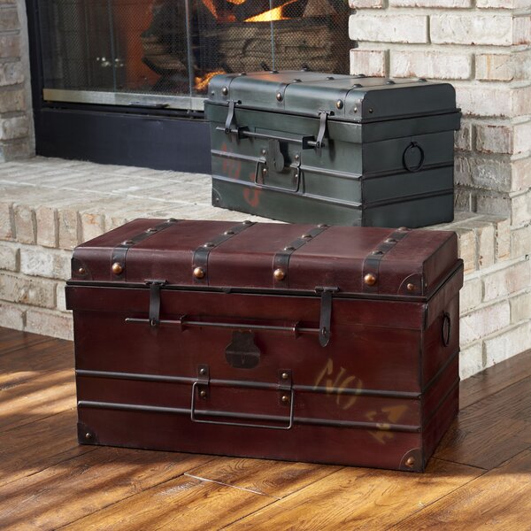 Giant Vintage Steamer Trunk: A Gorgeous Portable Office