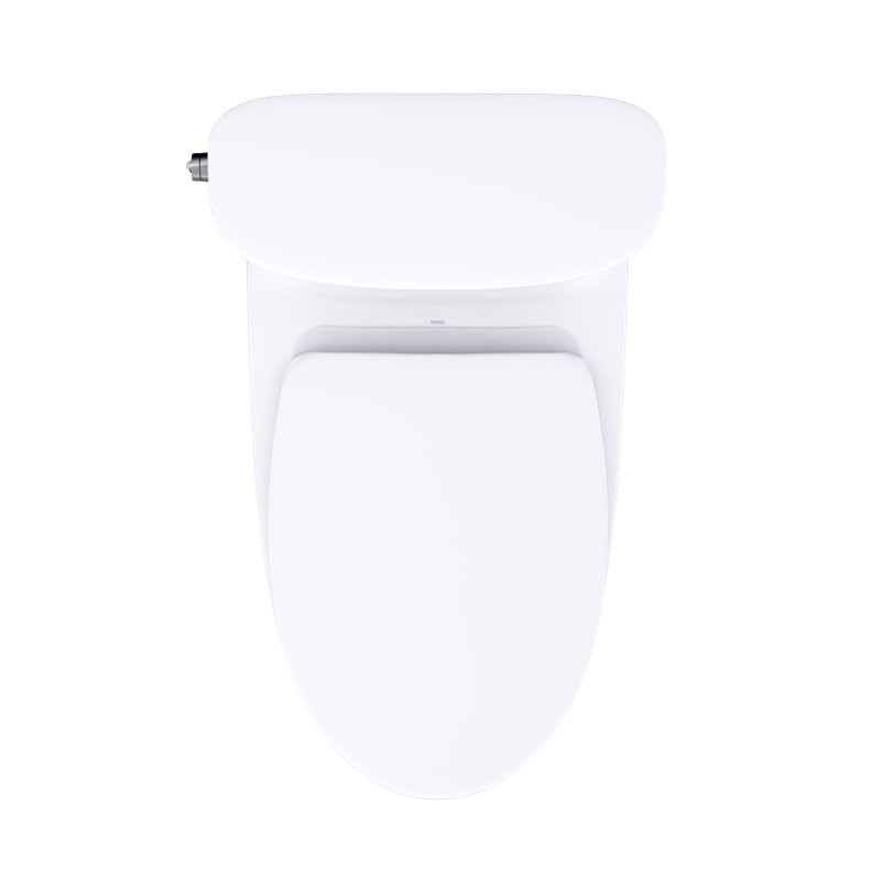 TOTO Aurora One-Piece Elongated 1.28 GPF WASHLET+ and Auto Flush Ready Universal Height Toilet with SS124 SoftClose Seat, Ebony - MS686124CEF#51