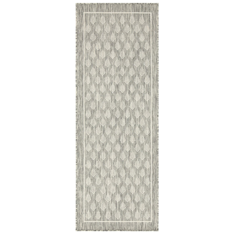 Tapis argenté Gchar2009 de 7 pi 10 po X 10 pi 3 po, polypropylène, pour les espaces intérieurs et extérieurs , Stain Home