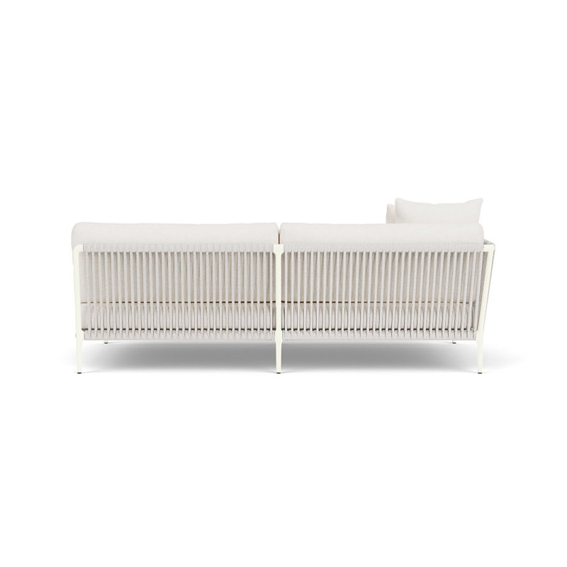 Otti Sectional Sofa, Blanca, Left Hand Facing, Bone