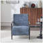 Fauteuil d'appoint rembourré avec structure en métal-90327187