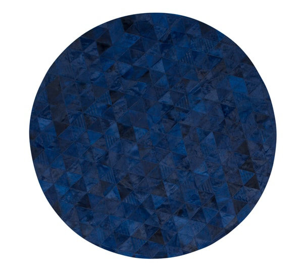 Art Hide Cowhide Area Rug in Blue