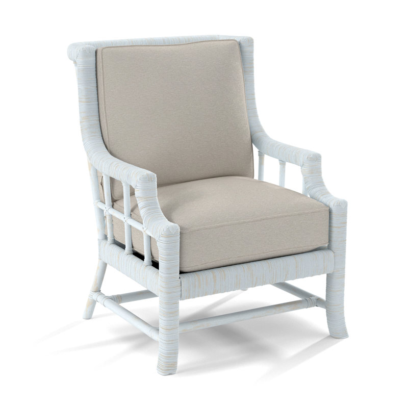 Fauteuil Lafayette, Bisque, Tissu performance blanc 0851-94