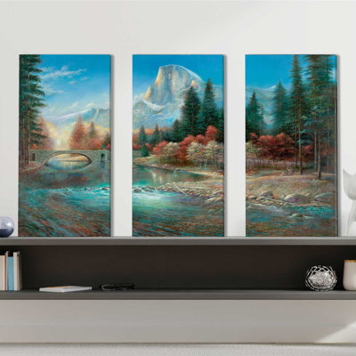" Yosemite " 3 - Pieces Painting Print