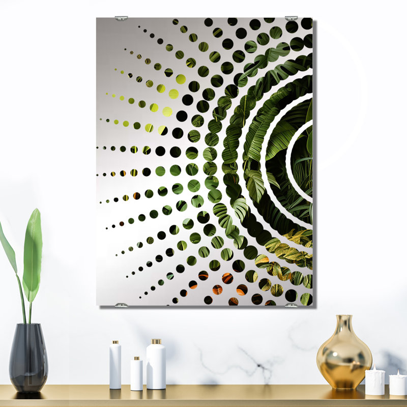 Haran - Décoration murale miroir de jungle MIR134984, 32 po x 24 po