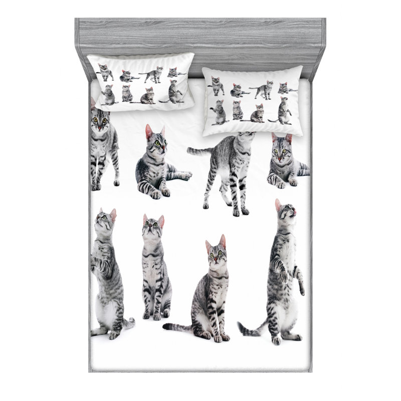 Microfiber Sheet Set, Full Sheet Set with Fitted Sheet