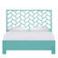 Silas King Platform Bed, Light Blue-454911017-454911441