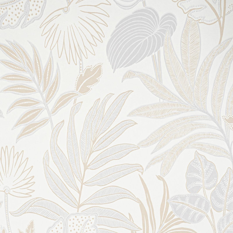  White Floral Paste The Wall Wallpaper A75301
