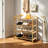 4-Tier Bamboo Shoe Rack Freestanding Shoe Organizer Entryway Open Shoe Storage Shelf for Bedroom Hallway Balcony