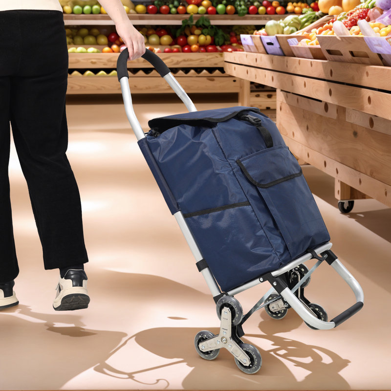 Utility Cart With Wheels, Blue