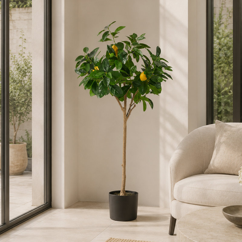 Faux Plant in Pot Liner, 120cm H x 45cm W x 45cm D