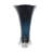 Laguana Glass Ombre Tulip Abstract Decorative Dark Blue Vase with Clear Base-1241261738