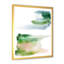 «Blue Pink and Green Spots Clouds», peinture sur toile à cadre flottant-59851307-59851309