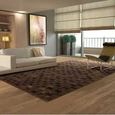 Delvecchio Cotton Abstract Indoor Rug