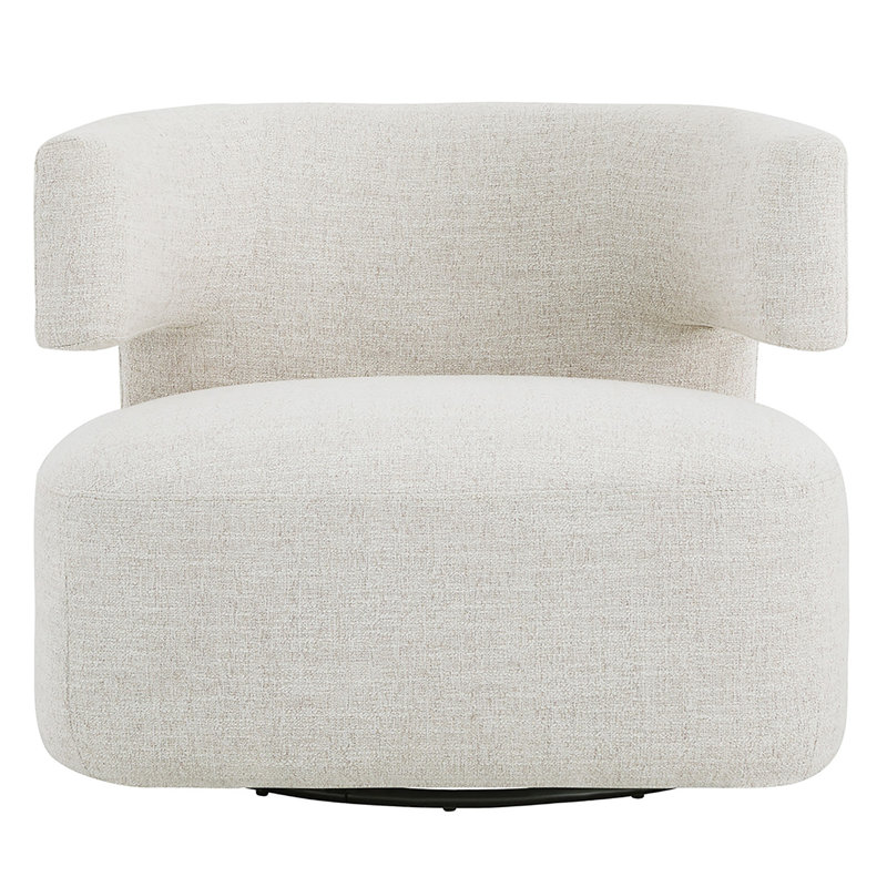 Fauteuil demi-tonneau Bascom, Nathan Performance Tweed de blé