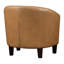 Slaven Faux Leather Barrel Chair-190827910