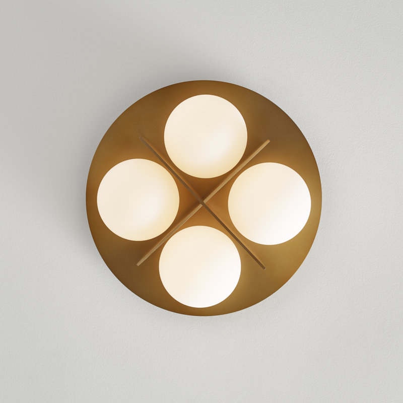 Orbel 4 - Light Flush Mount, Gold, Yes