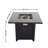 Powdercoated Metal Fire Pit With Smoked Glass Top-1638588547