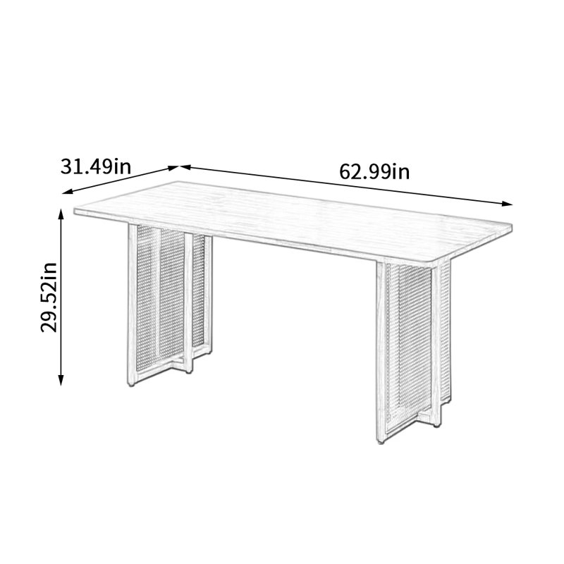 Crispino, H 29,52 po x L 62,99 po x l 31,49 po