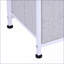 Rangement horizontal à 5 tiroirs avec bacs en tissu, structure en acier gris ardoise | Minimaliste | Chambre à coucher