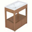 Base de meuble-lavabo simple 30 po seulement en brun