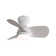 23 Inch Mini LED Ceiling Fan with 3 ABS Blades, Remote Control, DC Motor, Timer