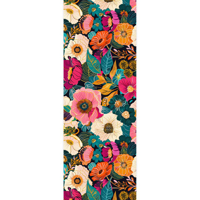 Abstract Floral Peel & Stick Floral Border