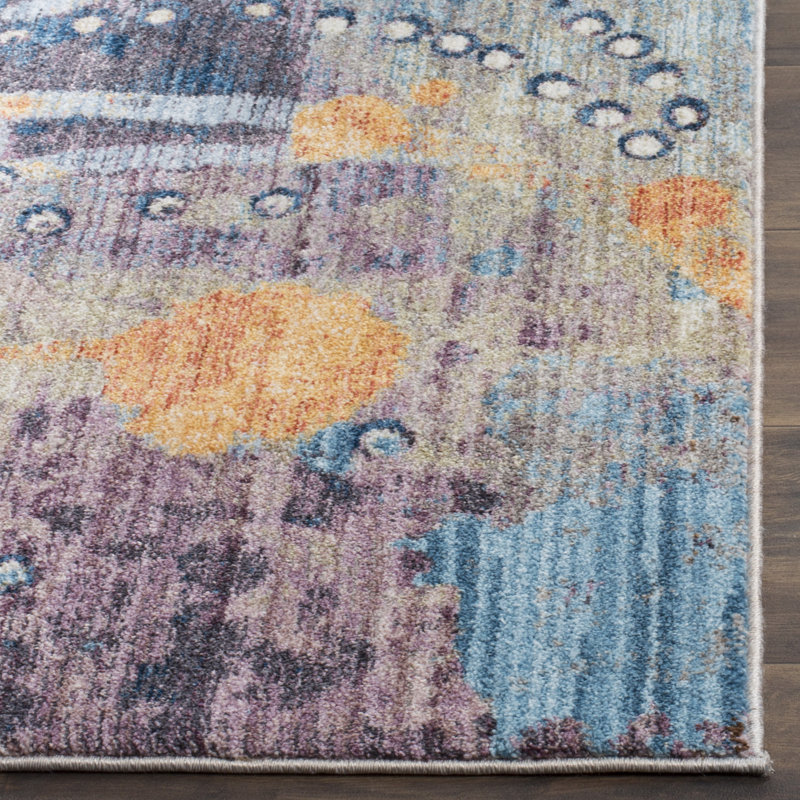 Morse Abstract Hand Woven Area Rug, Rectangle 155 x 229 cm