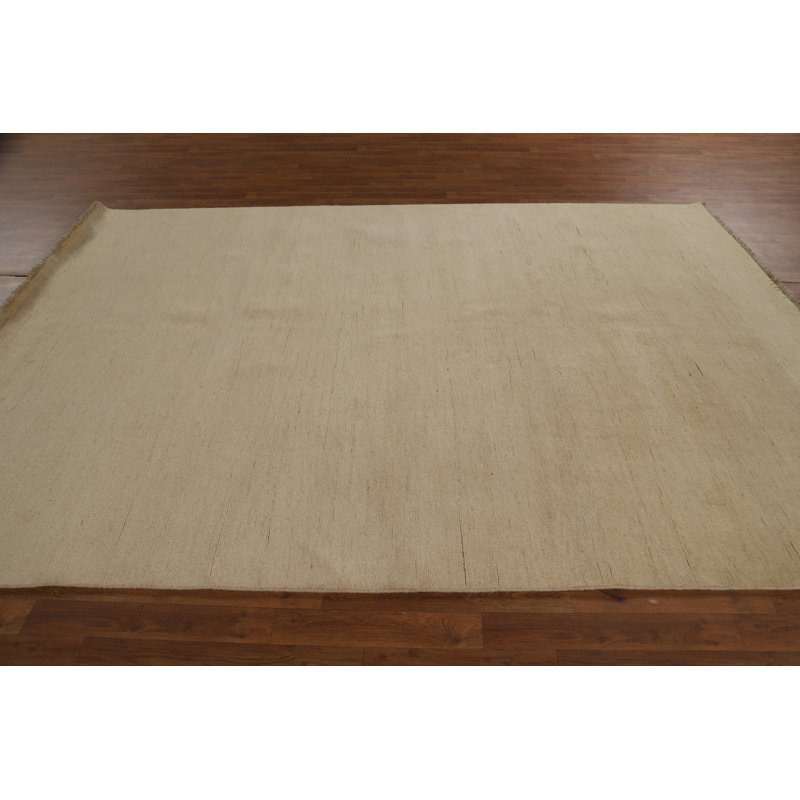 Solid Modern Gabbeh Oriental Area Rug 7x10