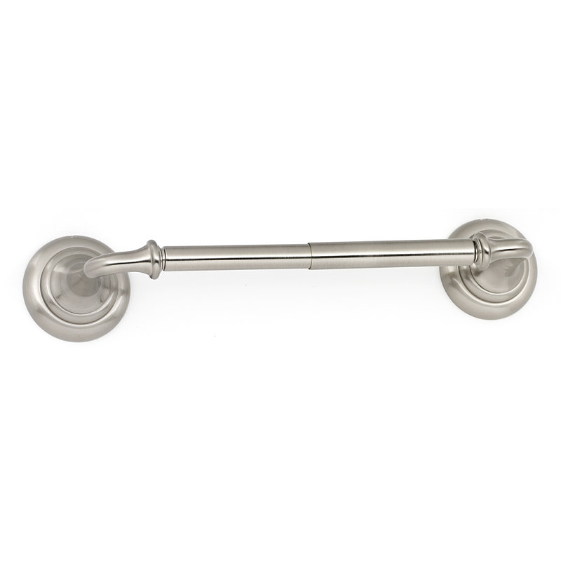 Charlies Wall Mounted Toilet Paper Holder, Satin Nickel