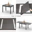 Table de salle à manger extensible pour patio (table incluse seulement)-1208590397