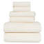 Ensemble de serviettes de six articles Raheeb ‑ serviettes de bain, serviettes à main et débarbouillettes en coton, toutes lavables à la machine-27040960-129508141