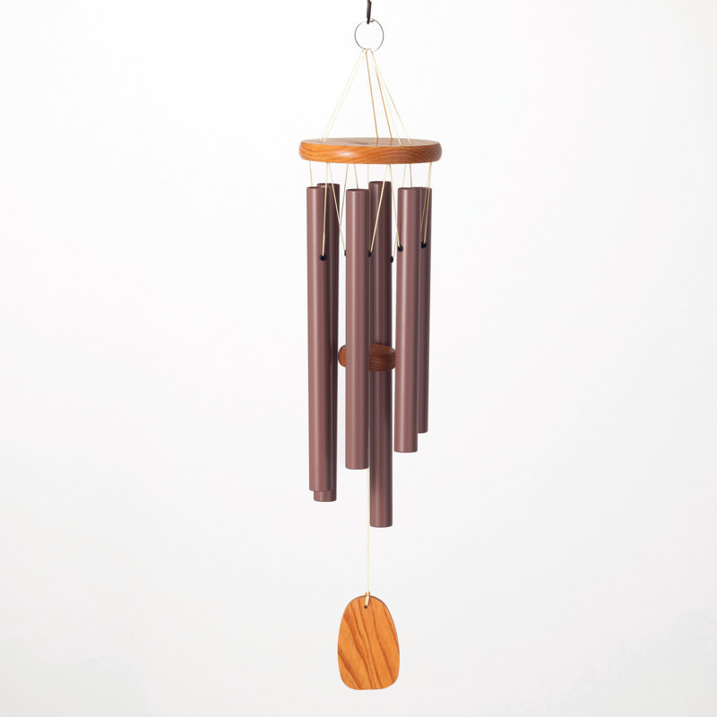 Carillon cerisier avec tubes bruns, Brun