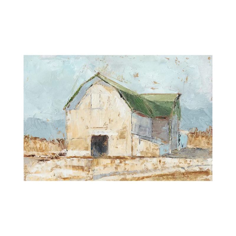 Whitewashed Barn IV by Ethan Harper - Wrapped Canvas Gallery-Wrapped Canvas Giclée, 20.32 cm H x 30.48 cm W