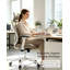 Chaise de bureau ergonomique avec dossier haut et tissu en filet respirant, avec appui-tête réglable et soutien lombaire; convient pour la maison, le bureau et le bureau