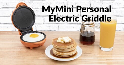 Nostalgia MGD5OR MyMini Personal Electric Griddle, Orange 