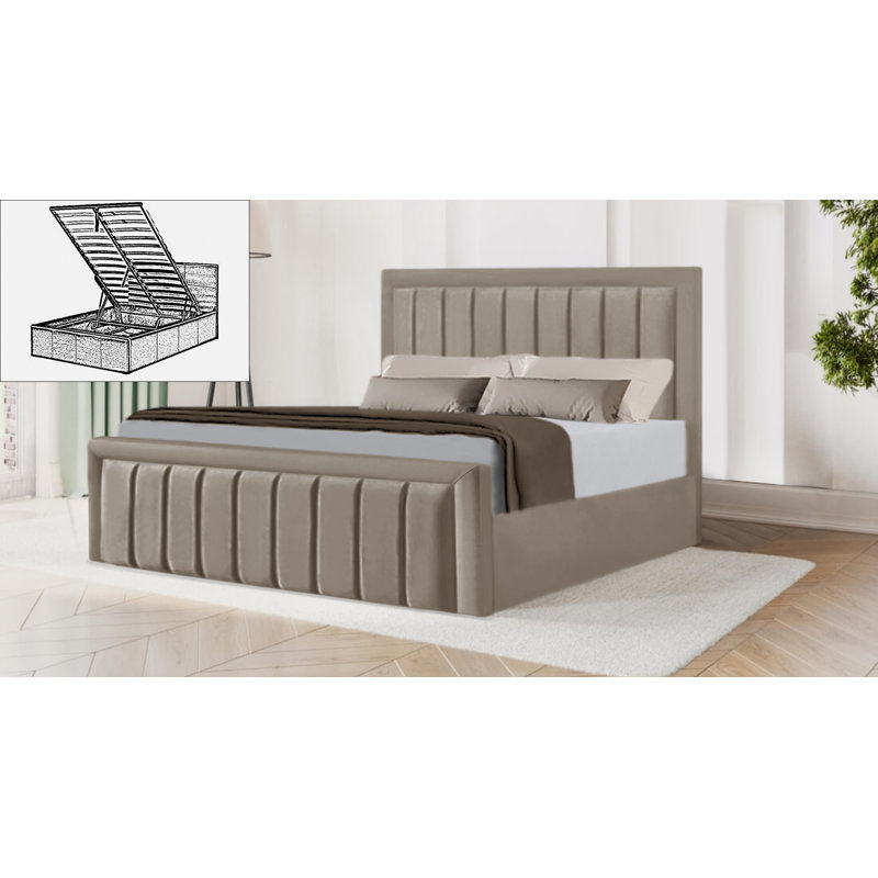 Belmiro Storage Bed, Coffee, Super King (6')