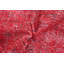 Tapis rouge foncé à transition de couleur 5 pi 7 po x 8 pi 8 po
