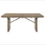 Table de salle à manger extensible vieillie