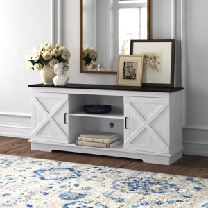 Altizer Farmhouse Console TV Stand with Double Barn Doors for TVs up to 65"