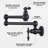Over Stove Wall Mount Pot Filler,with Stretchable Double Joint Swing Arm-106589950