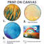 «Countryside Rainbow Over The Wheat Fields I» - art mural arc-en-ciel-1383998813-1383998767