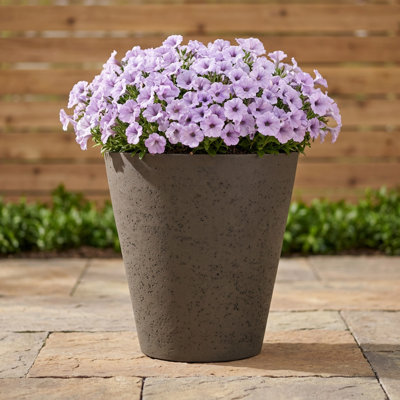 Emerson Self Watering Concrete Texture Pot Planter
