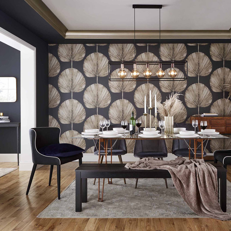 Palm Fan Wallpaper, Brown