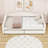 Twin XL Upholstered Daybed with LED Lighting and 2 Drawers-88929069